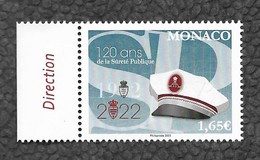 Monaco 2022 - Yv N° 3329 ** - 120ème Anniversaire De La Sureté Publique - Ungebraucht