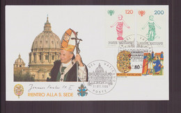 Vatican, Enveloppe Avec Cachet Commémoratif  " Retour Du Pape Jean-Paul II Au Saint Siège Du 11 Octobre 1988 - Macchine Per Obliterare (EMA)