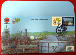 India 2022 60 Years Of Indian Oil Guwahati Refinery Special Cover (**) Inde Indien - Briefe U. Dokumente