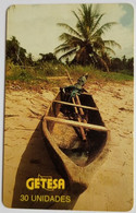 Equatorial Guinea  30 Unidades "  Wooden Boat " - Equatoriaal Guinea