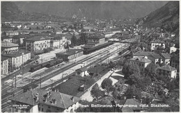Bellinzona Panorama Della Stazione Treni - Bellinzone