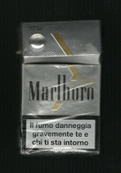 Tabacco Pacchetto Di Sigarette Italia %- Malboro Iceball Filter  Da 20 Pezzi ( Vuoto ) Non Perfetto Segni Di Piega - Etuis à Cigarettes Vides