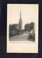 116153         Francia,    Saint-Julien-l"Ars,   Clocher  Et  Avenue  De L"Eglise,  NV(scritta) - Saint Julien L'Ars