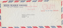 Alaska Fairbanks Cover Wien Alaska Airlines Fairbanks Ca JAN 30 1959 (FB151C) - Polar Flights