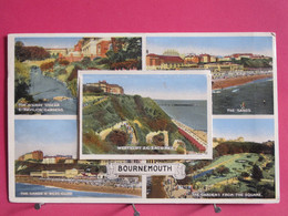 Angleterre - Bournemouth - Carte à Syspème Avec Dépliant 12 Photos - R/verso - Bournemouth (bis 1972)