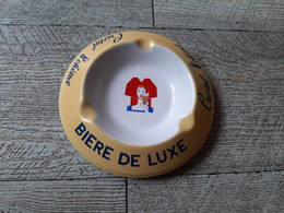 Cendrier Bière De Luxe Cristal Bohême Brasserie Alsace Coiffe Alsacienne - Ashtrays