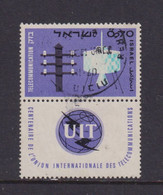 ISRAEL - 1965 ITU 70a Used As Scan - Gebraucht (mit Tabs)