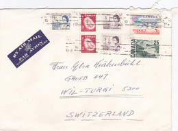 QUEEN ELISABETH II, AGRICULTURE, CHRISTMAS, EXPO'67, LANDSCAPE STAMPS ON COVER, 1968, CANADA - Lettres & Documents