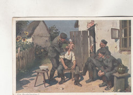 B6266) Ein BARTKÜNSTLER - Soldaten - Wilhelm Duegge ?- Signiert - FELDPOST 25.12.1915 - Guerre 1914-18