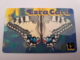 NETHERLANDS   PREPAID / ESRA CARD €12,- BUTTERFLY  /  /  USED   ** 10769** - Openbaar