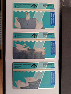 NETHERLANDS  L&G CARDS SERIE SWANS/ BIRDS  3X  R008/01-03 TELE ART    /  MINT   ** 10773** - Pubbliche