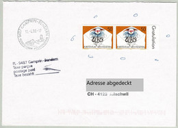 Liechtenstein 2008, Brief Gamprin-Bendern - Allschwil, Taxe Perçue, Marken Nicht Mehr Frankaturgültig, Viel Glück - Covers & Documents
