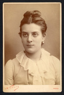 Cabinet Portrait C1886 - Jeune Femme à Identifier Par Nadar - Ernestine Lefevre ?? Voir Scans - Old (before 1900)