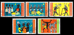 Burkina Faso  1985 -  YT   670 à 674  -  Carnaval Dodo     -  Oblitéré - Burkina Faso (1984-...)