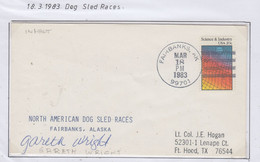 Alaska North American Dog Sled Races Fairbanks Signature Fairbanks MAR 18 1983 (FB156A) - Events & Commemorations