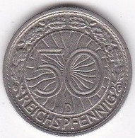 50 Reichspfennig 1928 D Munich, En Nickel - 50 Reichspfennig