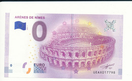 Billet Touristique 0 Euro - ARÈNES DE NÎMES - UEAX - 2018-1- N° 17798 - Billet épuisé - Other & Unclassified