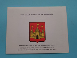 HUY Ville D'Art Et De Tourisme ( N° 512 > EXPOSITION 1965 - Cercle Philatelique " L'Epaulette " ) Stamp HUY 13-11-1966 ! - Privat- Und Lokalpost [PR & LO]