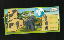 Kinder Ferrero BPZ - Cartina DC 5 - Animali Africani - Instructions