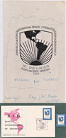 1970 URUGUAY Original Artwork Drawing- Banco Interamericano Desarrollo - BID Banking Bank Banque- Signed Artist - Uruguay