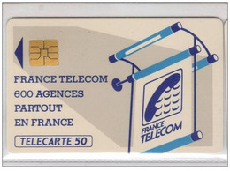 Carta Telefonica Francia - 600 Agences  2 -  Carte Telefoniche@Scheda@Schede@Phonecards@Telecarte@Telefonkarte - Cordons'