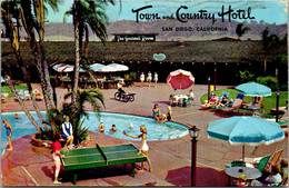 California San Diego Town And Country Hotel Showing Swimming Pool And Ping Pong Table 1964 - San Diego