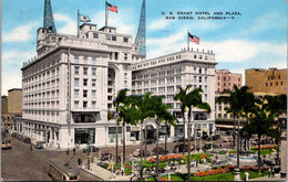 California San Diego U S Grant Hotel And Plaza 1943 - San Diego