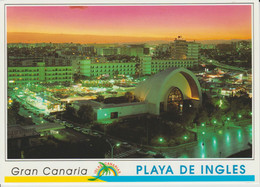Delcampe - (CANA1899) GRAN CANARIA. PLAYA DEL INGLES . TEMPLO ECUMENICO Y KASBAH ILUMINADA - Gran Canaria