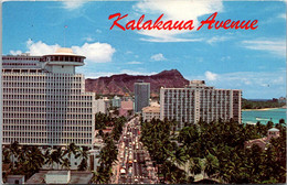 Hawaii Waikiki Looking Down Kalakaua Avenue Waikiki's Main Street - Honolulu