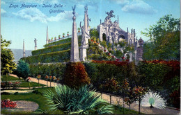 (1 J 37) Italy - Lago Maggioe - Isola Bella Gardens (older Postcard) - Arbres