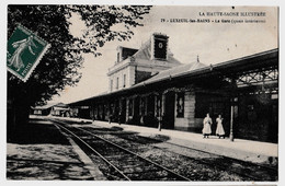 CPA-70- La Haute Saône Illustrée -  Luxeuil-les-Bains - La Gare (quais Intérieurs) Circulée 1912    Peu Connue - Luxeuil Les Bains