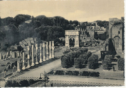 Italy Postcard Sent To Germany 16-2-1950 Arch Of Titus - Parken & Tuinen