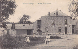 PERWEZ OHEY L'hôtel De La Gare  Carte Postée Avant 1914 - Ohey