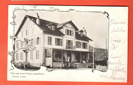 ZRR-26 RARE Lucens  Hotel De La Gare   TRES ANIME  Dos Simple  Circulé 1902 - Lucens