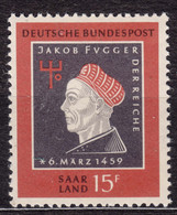 Saar Sarre 1959 Mi#445 Mint Never Hinged - Unused Stamps