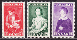 Saar Sarre 1954 Mi#354-356 Mint Never Hinged - Ongebruikt