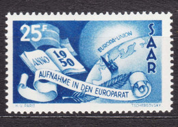 Saar Sarre 1950 Mi#297 Mint Hinged - Neufs