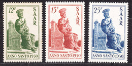 Saar Sarre 1950 Mi#293-295 Mint Never Hinged - Neufs