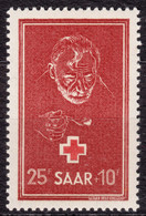 Saar Sarre 1950 Red Cross Mi#292 Mint Never Hinged - Ongebruikt