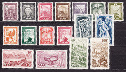 Saar Sarre 1949 Mi#272-288 Mint Hinged/never Hinged - Unused Stamps