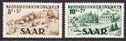 Saar Sarre 1949 Mi#262-263 Mint Hinged - Neufs