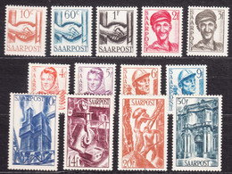 Saar Sarre 1948 Mi#239-251 Mint Hinged - Unused Stamps