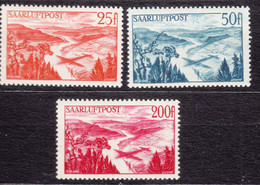Saar Sarre 1948 Airmail Mi#252-254 Mint Never Hinged - Unused Stamps