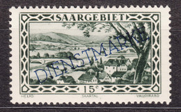 Saar Sarre 1929/1934 Dienstmarken, Postage Due Mi#23 Mint Hinged - Nuovi