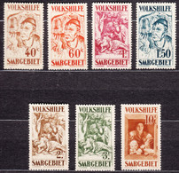 Saar Sarre 1931 Mi#144-150 Mint Hinged (key Stamp Never Hinged) - Ungebraucht