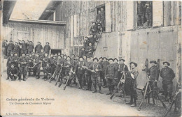 Grève Générale De Voiron - Un Groupe De Chasseurs Alpins - Streiks