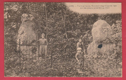 Sivry - Pierre Qui Tourne - Monument Mégalithiques ... Animée / 3 Enfants - 1924 ( Voir Verso ) - Sivry-Rance