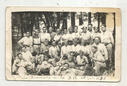 Cp, Carte Photo, Militaria, Militaires Du 41 éme R.A. 2 E Batterie , 1935 , écrite - Personnages