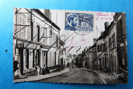 Villeneuve La Guyard La Grande Rue Et La Poste. 1955- D89 - Other & Unclassified