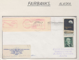 USA Cover European Space Research Organisation Fairbanks Alaska Ca Fairbanks MAR 15 1973 (FB157) - North  America